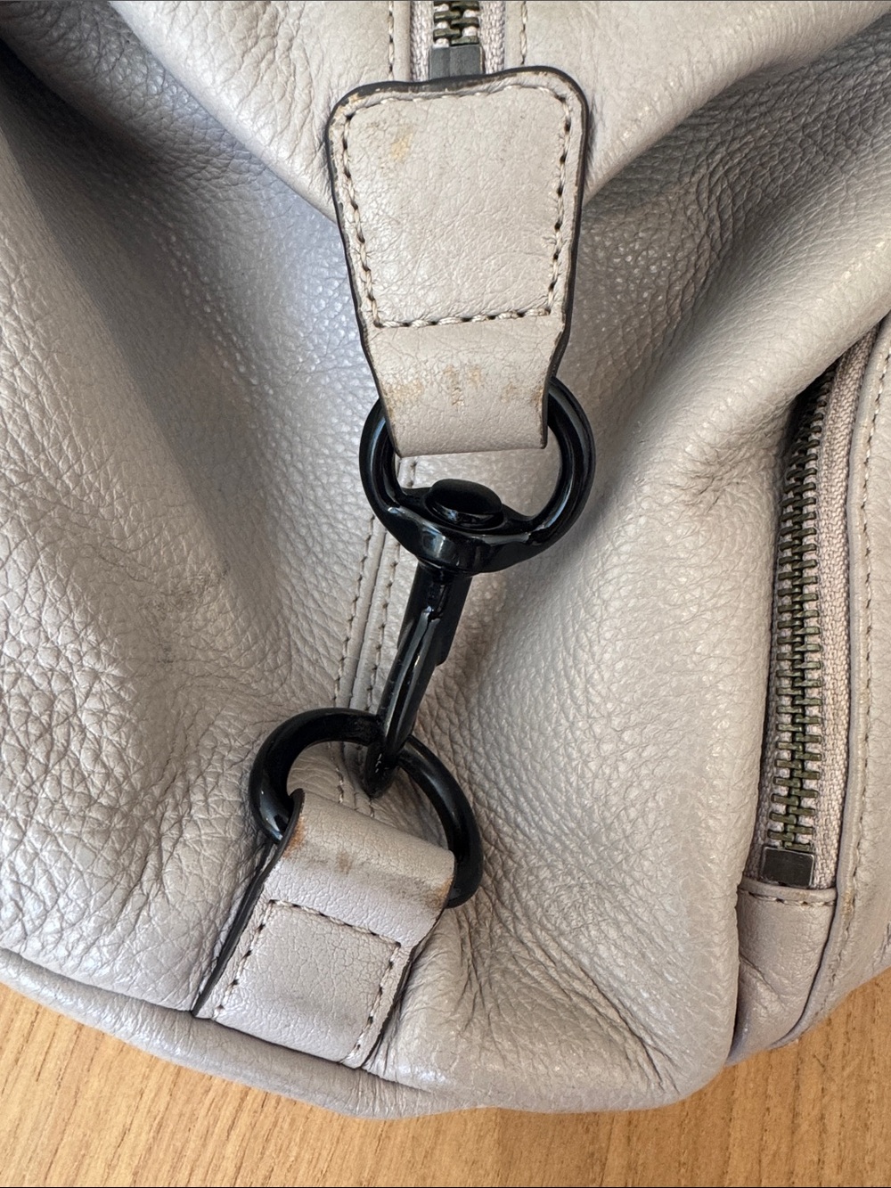 Rebecca Minkoff Taupe Leather Backpack - Picture 3 of 11